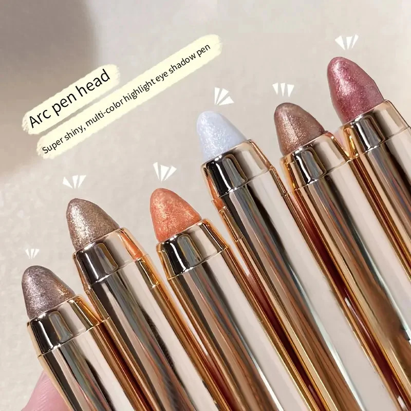 Double-sided Eyeshadow Stick - Highlighter Pen with Pearly Glitter Matte Finish 240624