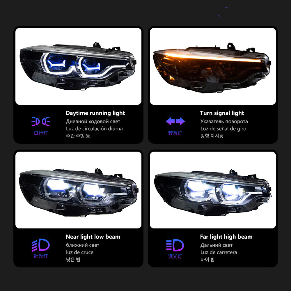 LED Laser Headlight for BMW 4 series F32 20 12-20 19 F33 F36 M4 DRL Daytime Lamp Signal LED Front Light Assembly