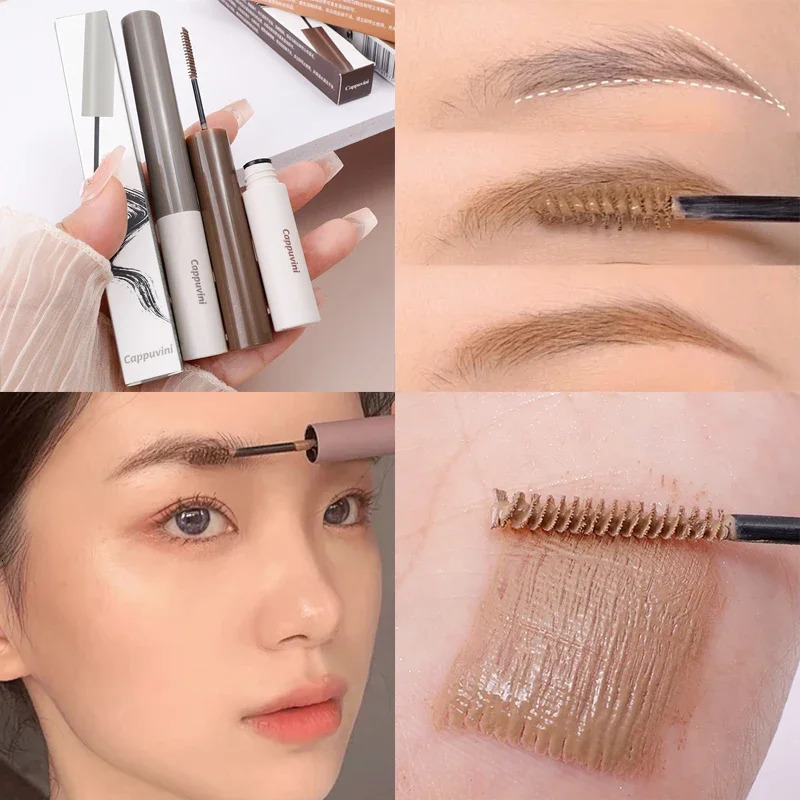 Eyebrow Dye Waterproof Long Lasting Coffee Brown Color Eyebrow Gel Paint Eyebrow Tint Mascara Makeup Tool Brow Enhancer Cream 240625