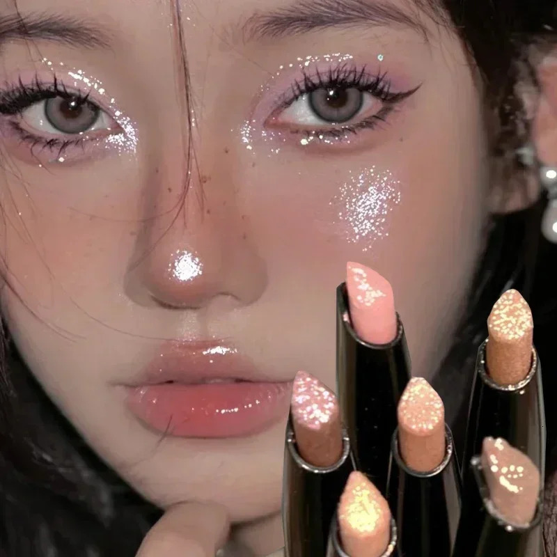 Pearlescent Eyeshadow Stick Pencil Glitter Eyeshadow Makeup Waterproof Shimmer Silkworm Liner Pen Cosmetics Beauty Makeup Tool 240624
