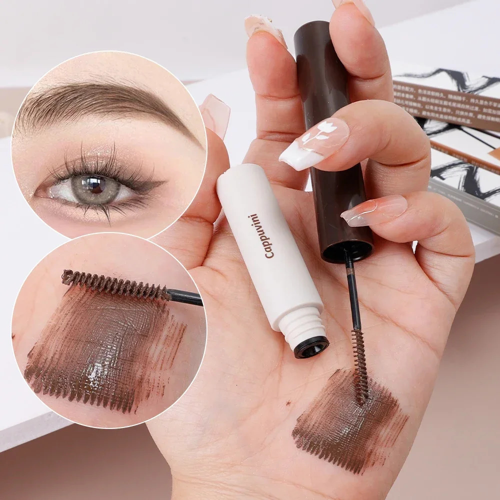 Eyebrow Dye Waterproof Long Lasting Coffee Brown Color Eyebrow Gel Paint Eyebrow Tint Mascara Makeup Tool Brow Enhancer Cream 240625