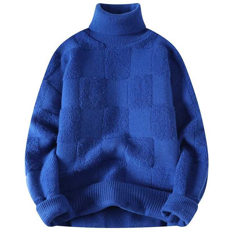 Men's Sweaters New Style Men High Quality Long Slve Sweater Male Slim Fit Kp Warm Winter Pullover Man High-neck Soft Skin-friendly Sweater Y24062