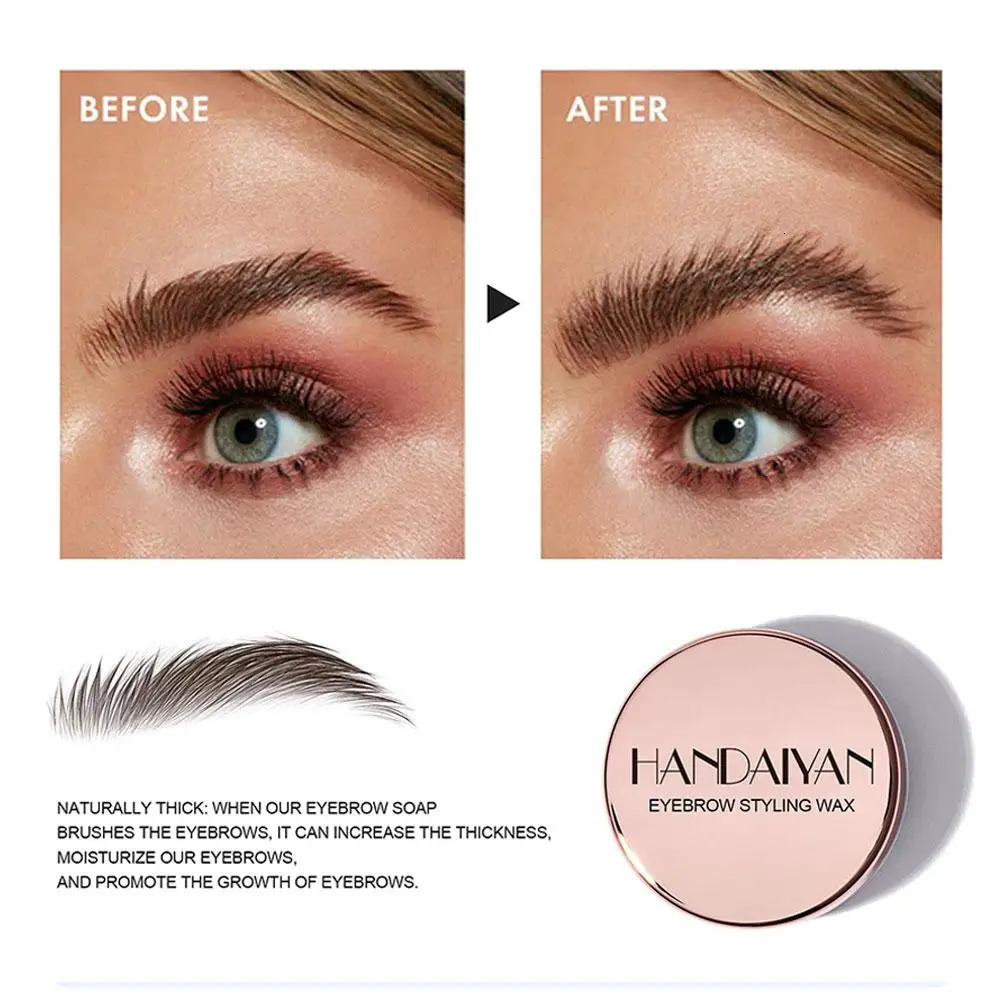 Transparent Pomade Eyebrow Styling Soap Brows Gel Wax Fixer With Brush For Women Eyebrow Cosmetics Make Up Eyebrow Gel 240624