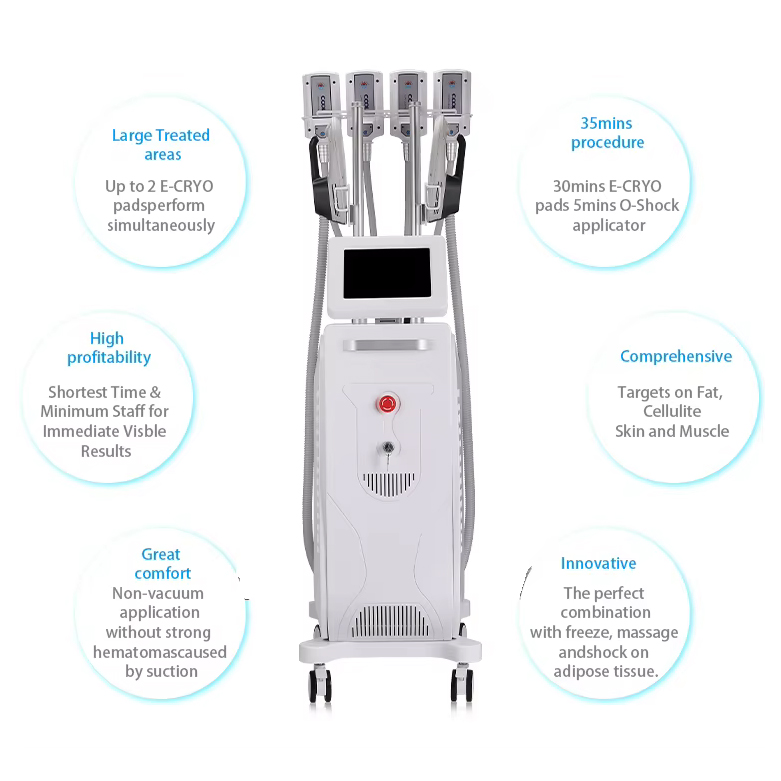Non-Invasive EMS + Cryp Body Shaping High-End Machine Hi-Emt Muscle Building Fat Burning Body Thinning Cryolipolysis Comfortable Slimming