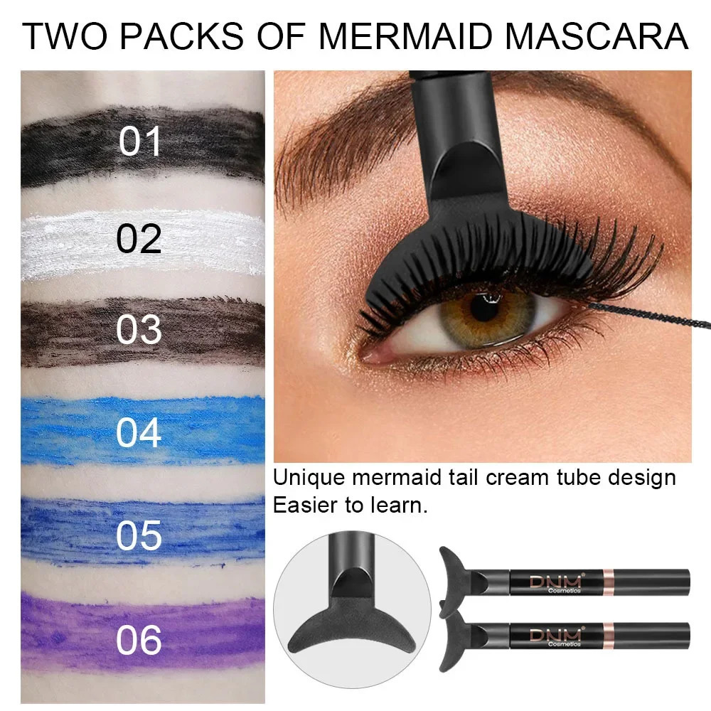 Blue Colorful Ultra-fine Mascara Lasting Quick Drying Curling Thick Eyelashes Extension Waterproof Mascara Eyes Makeup Cosmetics 240625