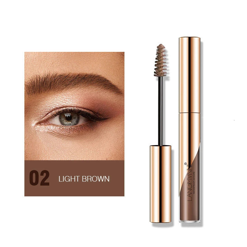 Professional Natural Pigments Tattoo Eyebrow Mascara Cream Lasting Eye Brow Tint Gel Liquid Paint Brown Black Color Makeup Tool 240625