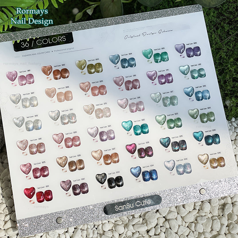 Rormays Star Cat's Eye gel Polished 36PCS Shiny White Moonlight Cat's Eye UV LED Soaked Durable Varnish Nail Art Factory 15ML
