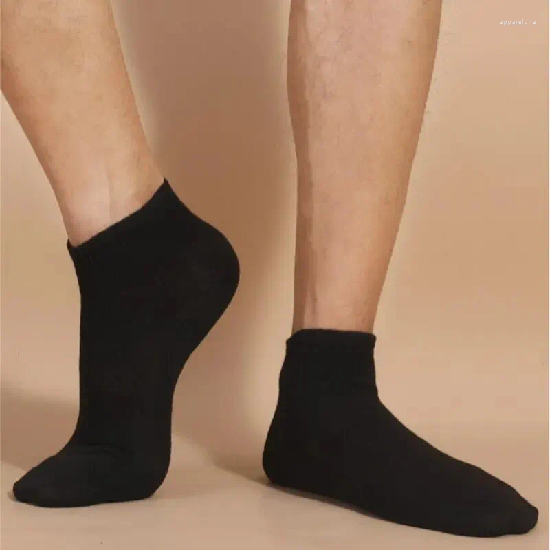 Men's Socks 10 Pairs Unisex Casual Plain Color Boat Thin Breathable Comfy Anti Odor Sweat-absorbing Low Cut Ankle For Men Women