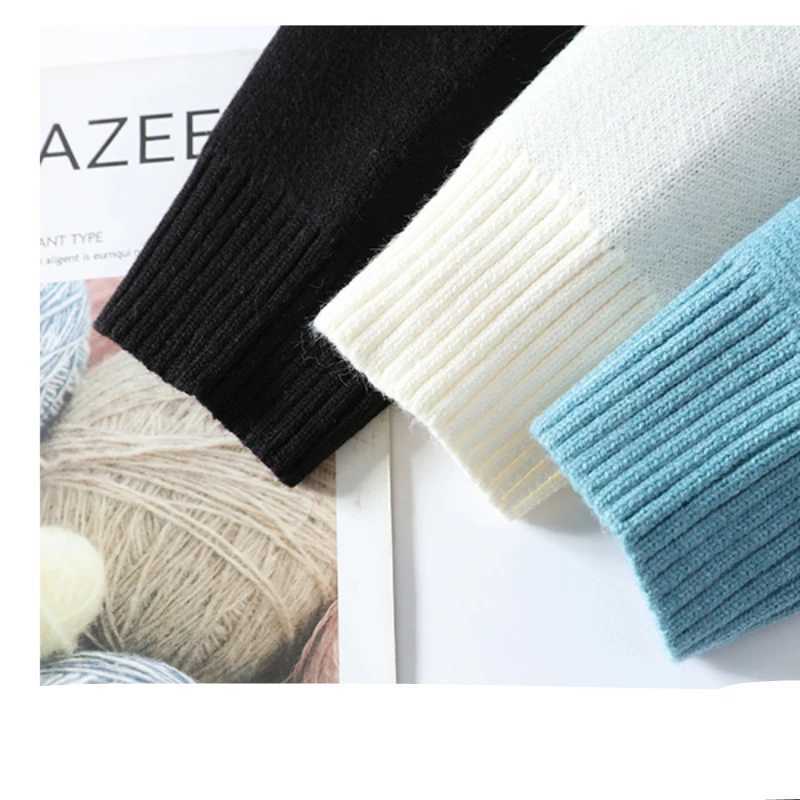 Men's Sweaters Korean Style Mens Hole Decoration Knitted Sweater/Male Slim Fit High Quality Long Slve Pullover Man Casual Sweater 4XL-M Y240622TD