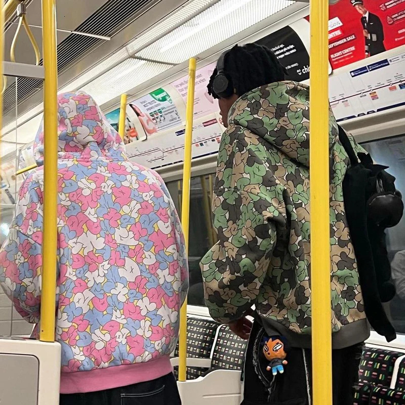 Y2K Harajuku Gothic Grunge Pattern Printed Hip Hop Zip Up Hoodie Long-Sleeved Sweatshirts Jacket Coats Streetwear 240624CJ