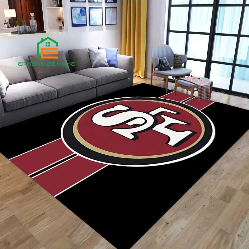 American Football Team Rug for Bedroom Living Room Carpets for Kitchen Floor Mats Home Decor Non-Slip Floor Pad Rug 8 Sizes 240624