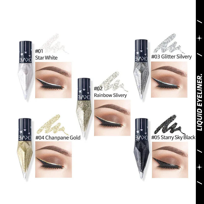 Eye Shadow Diamond Liquid Eyeshadow Waterproof Sequins Smooth Shimmer Eyeliner Stick Makeup Tool 240624
