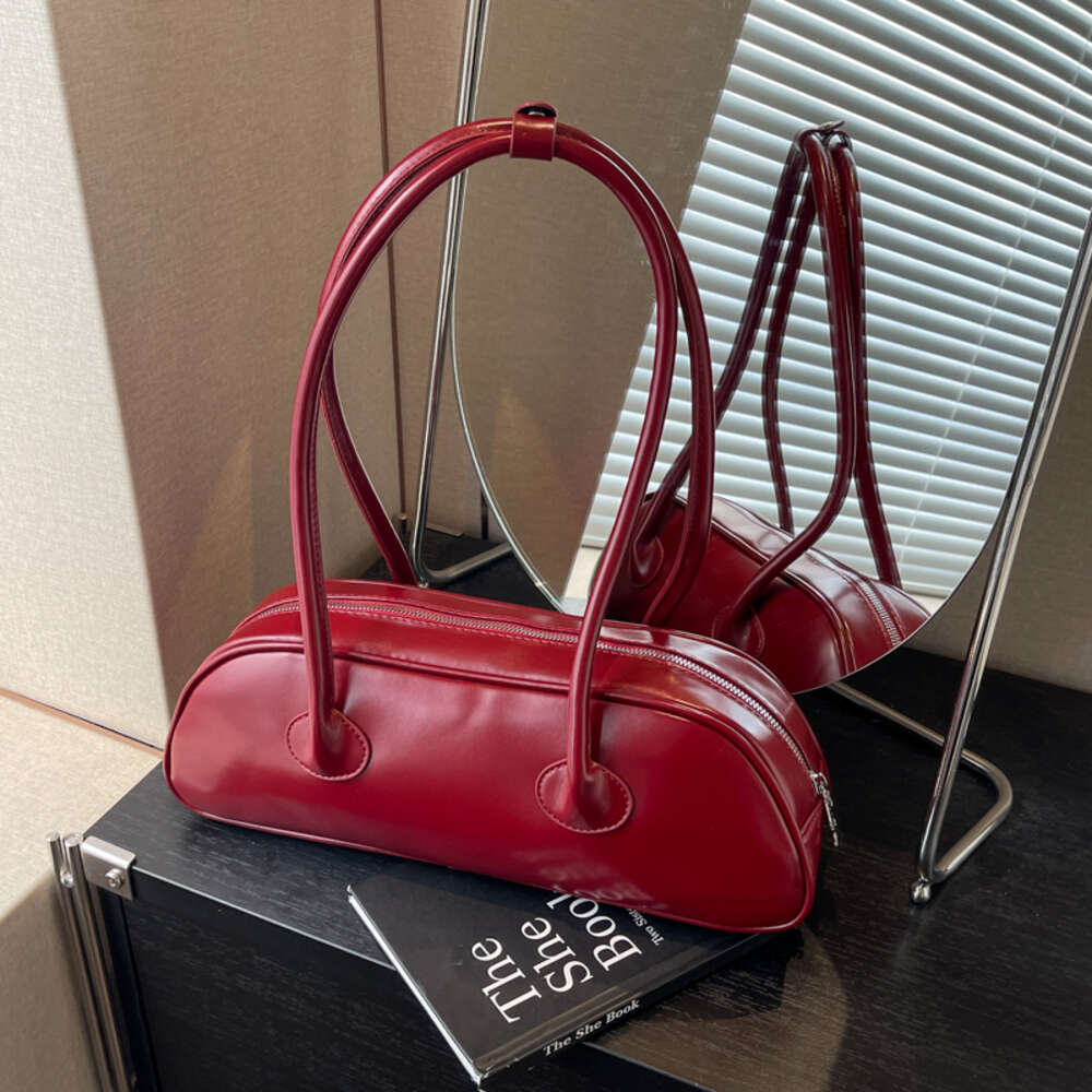 PU Classic Style Baguette Shoulder Bags Zipper Solid Simple Versatile Handbags for Ladies 2024 High Quality Fashion Hot Sale h6.25#32 ddmymoon