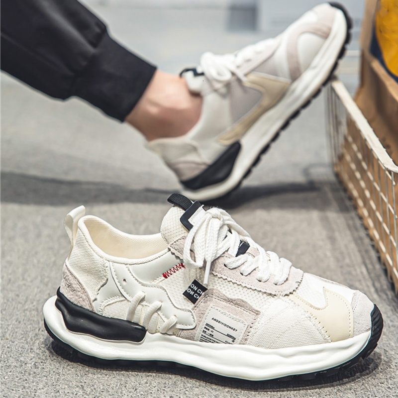 Y men's new mesh breathable comfortable casual sports platform shoes for men