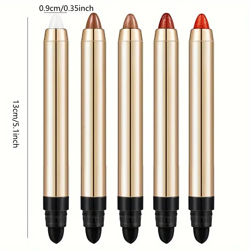 Double-sided Eyeshadow Stick - Highlighter Pen with Pearly Glitter Matte Finish 240624