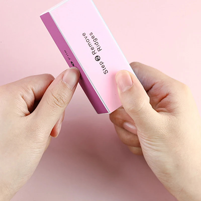 Four Sides Nail Art Buffer Sanding Block Buffs Professional Nail Files Polishing Tools Pedicure Manicure Accessories 240625