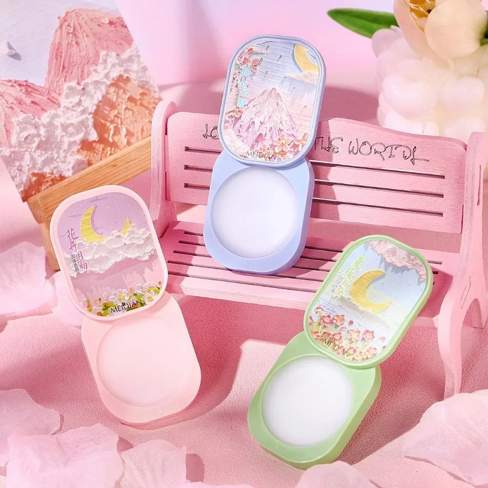 Romantic Flower Solid Perfume Balm Box Set Portable Solid Perfume Long Lasting Body Fragrance for Men Women Pink Amber 3/4Pc/Box 240624