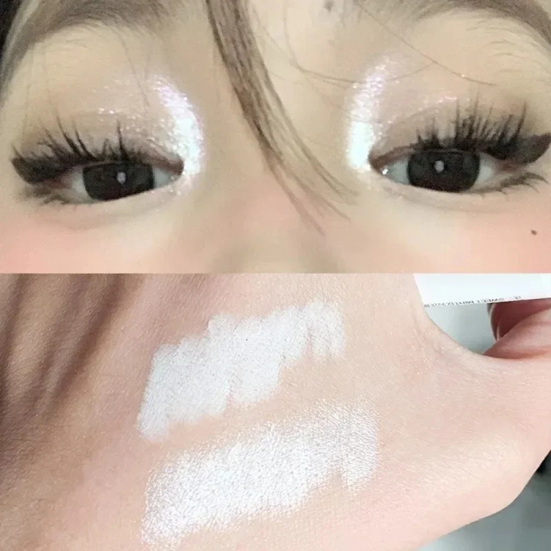 Pearl Matte White Glitter Eyeliner Pencil Eyes Head Lying Silkworm Waterproof Highlighter Eyeshadow Stick Cosmetic 240624