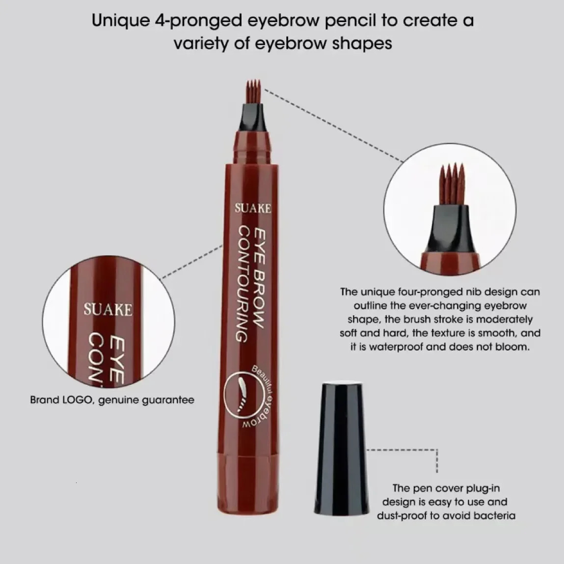 Eyebrow pencil Waterproof Permanent High quality professional makeup for women Cosmetics Enhancer 240625