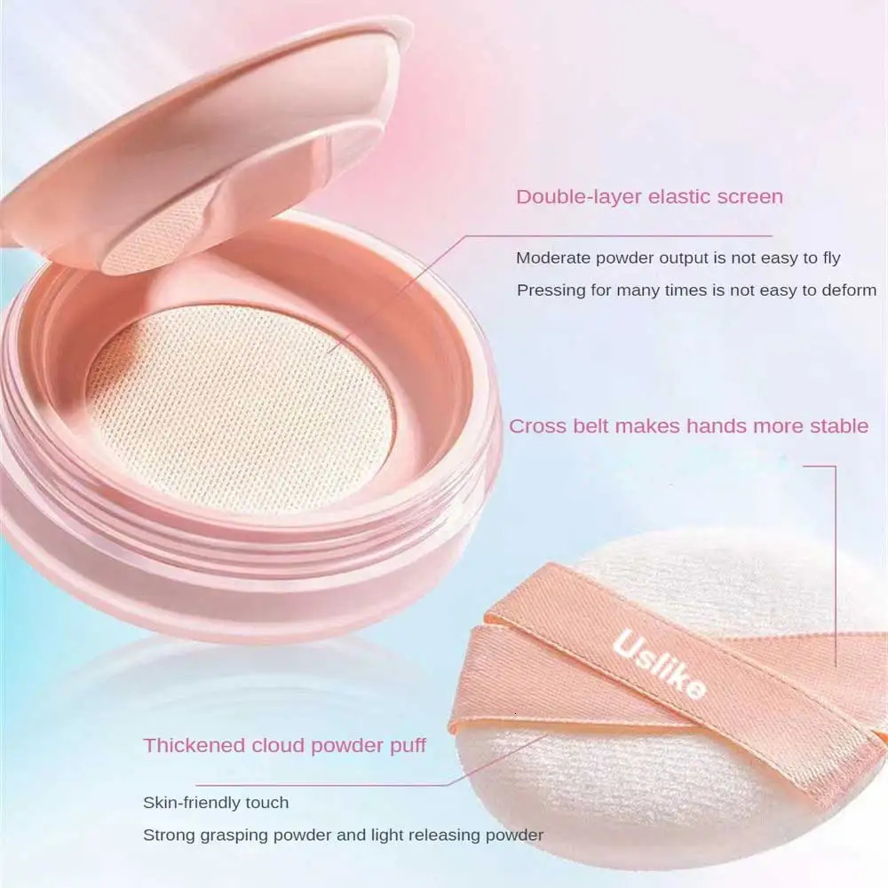 Makeup Setting Powder Matte Pearlescent Fine Flash Loose Powder Soft Silky Oil Control Concealer Natural Lasting Makeup Cosmetic 240624