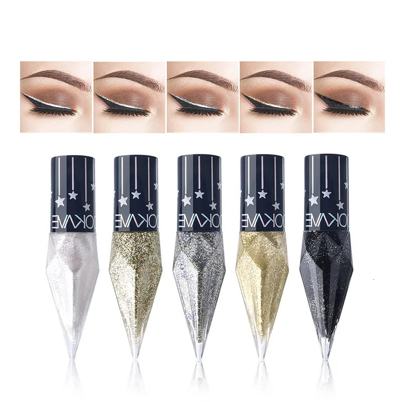 Eye Shadow Diamond Liquid Eyeshadow Waterproof Sequins Smooth Shimmer Eyeliner Stick Makeup Tool 240624
