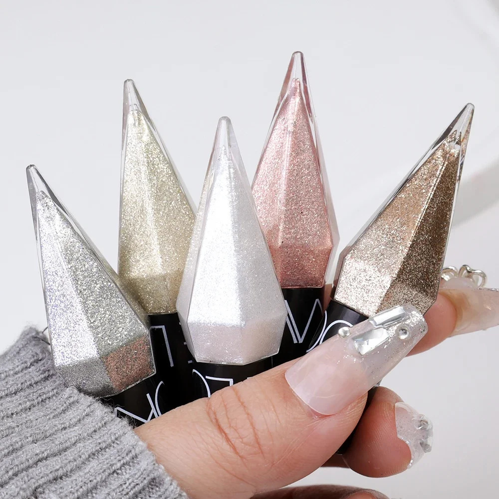 Pearlescent Diamond Silver Liquid Eyeshadow Eyeliner Stick Waterproof Glitter Sequins Rose Gold White Eyeliner Pen Korean Makeup 240624