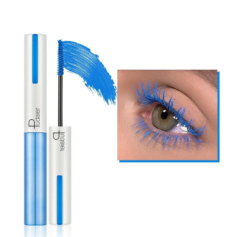 Colorful Eyelash Mascara EyeLashes Extension Curling Lengthen White Green Blue Cosplay Makeup Glitter Mascara 240625