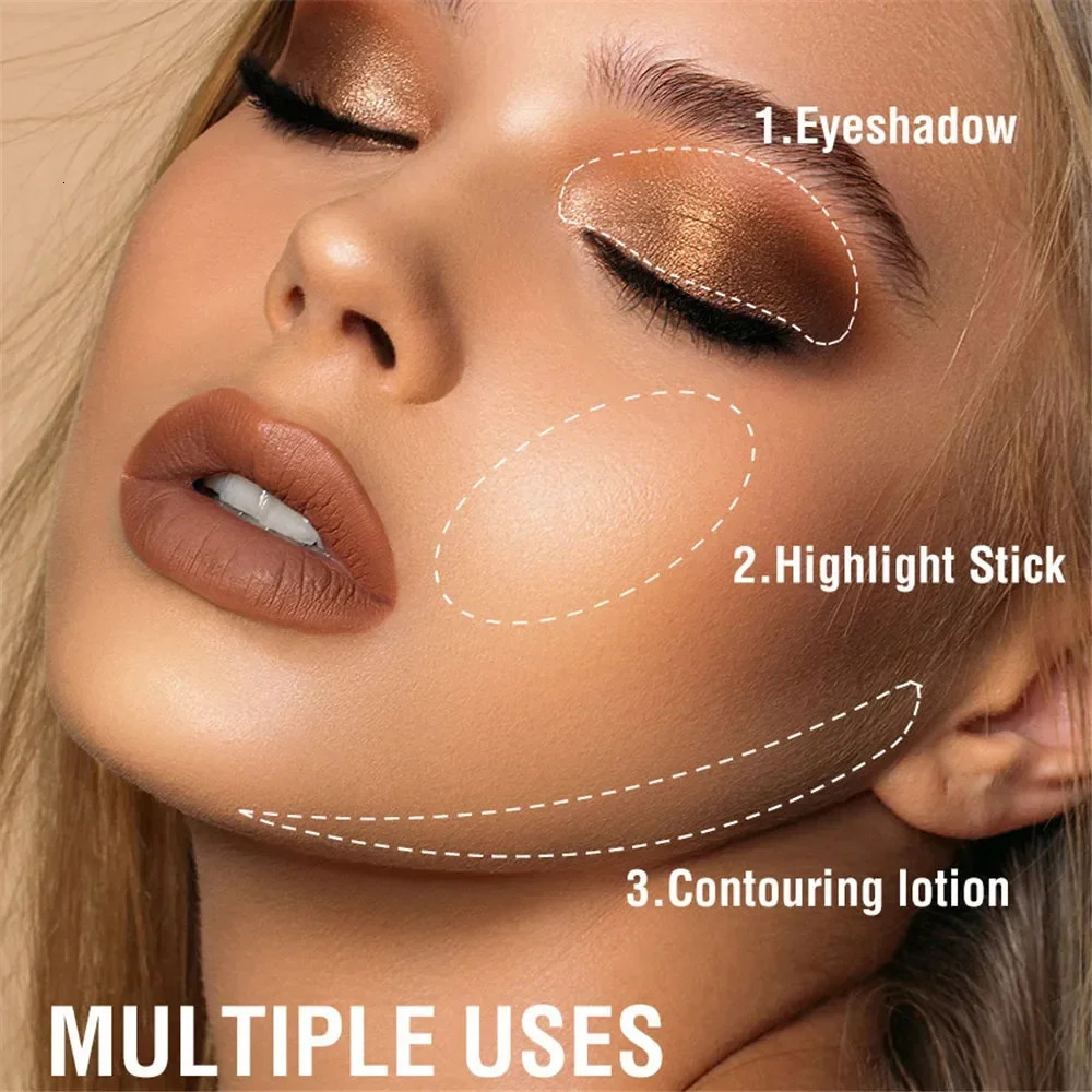 16 Colors Pearlescent Eyeshadow Pencil Waterproof Long Lasting Shimmer Highlighter Eye Shadow Eyeliner Stick Eyes Makeup Tool 240624