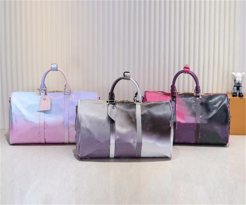 Designer Travel Bag Women Duffle Bags Multi Style Printing gradient color Leather Men Big Luggage Handbag Shoulder Crossbody Outdoor travels Handbags