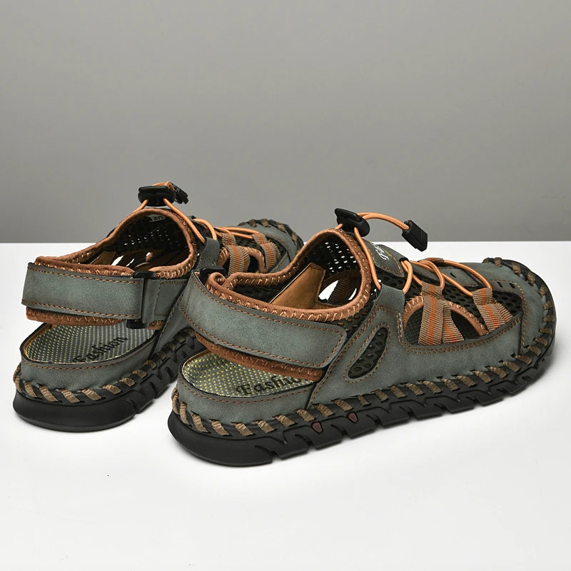 Summer Mens Sandals Casual Slip on Italian Men Shoes s Outdoor Snearkes Breathable Slippers Men Boat Shoes Chaussure Homme 240625