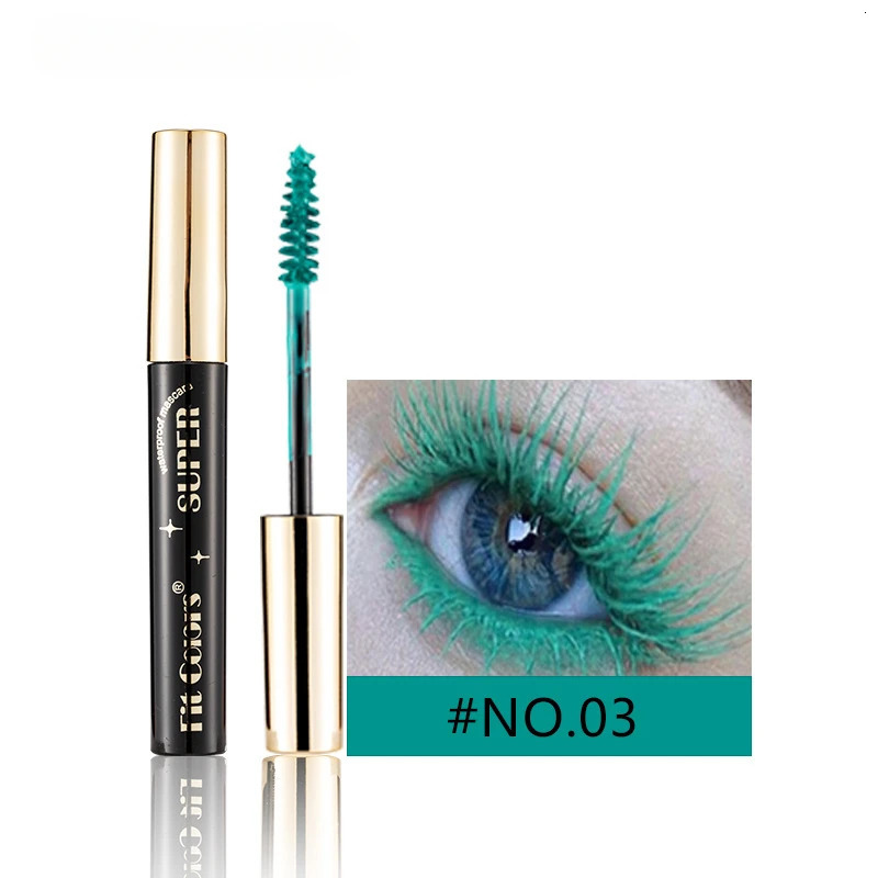 5D Silk Fiber Mascara Lash Color Mascara Waterproof 14 Colors 3D Mascara Eyelash Extension Thick Lengthening Eye Lashes Cosmetic 240625