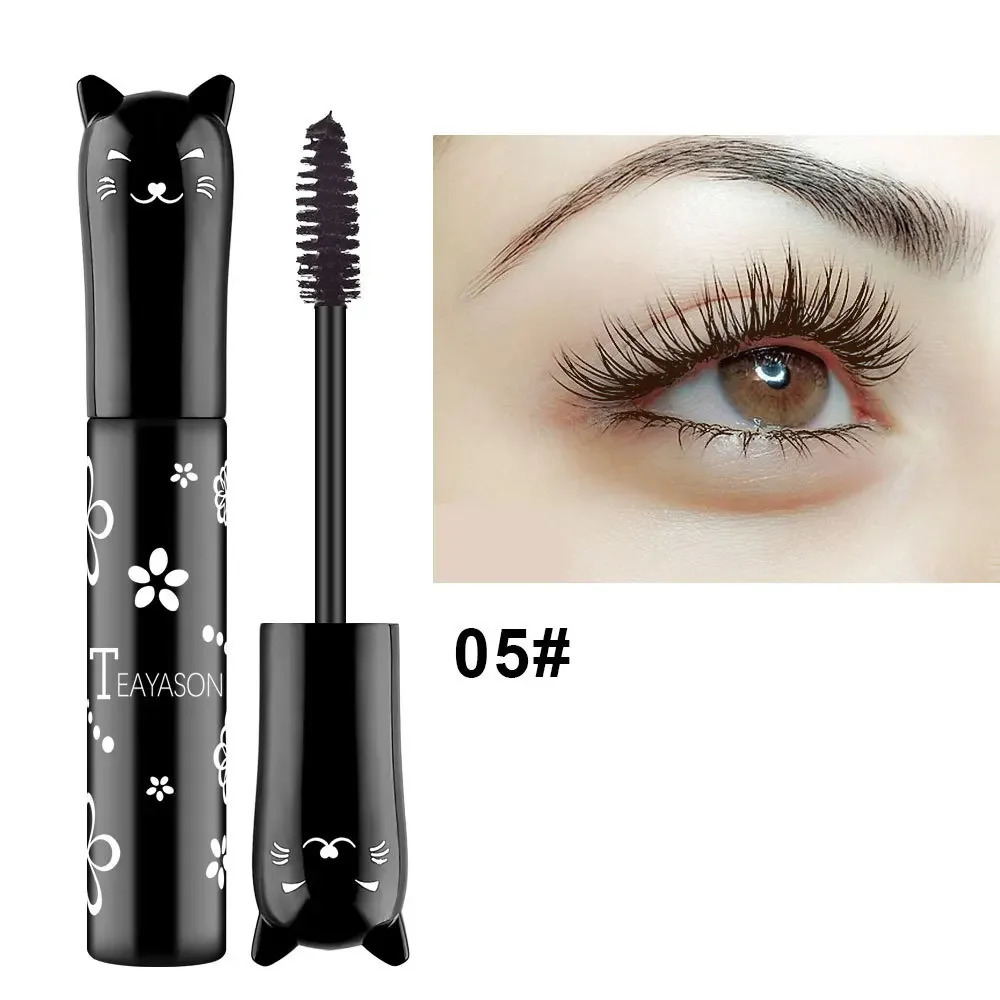 6 Color Waterproof Fast Drycara Mascara Curls Extension Non-smudge Mascara Blue Pink Purple Black White Coffee Ink Mascara 240625
