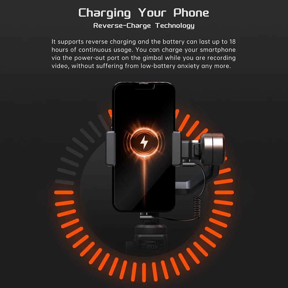 Stabilizers high iSteady M6 3-Axis Smartphone Gimbal Stabilizer Anti-shake Vlog Gimbal with AI Magnetic Sensor for i Phone 14/13/12/11 S2525