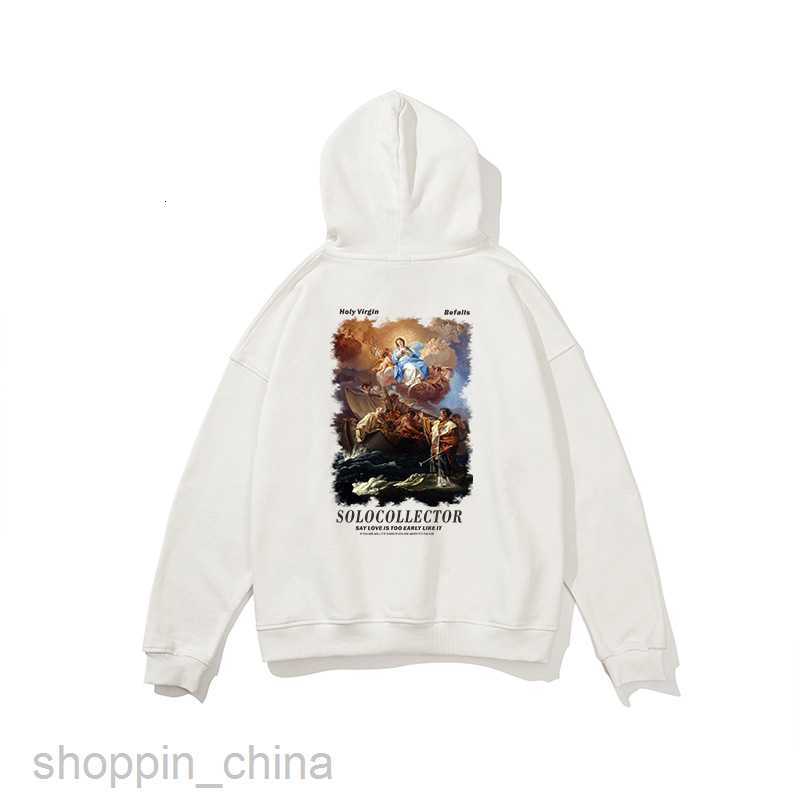 Men's Hoodies Sweatshirts spring digital spray printing sweater mens loose Pullover Jacket fashion brand student couple fashion brand men wear