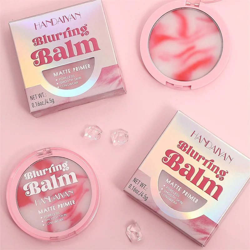 Pink Oil Control Long-lasting Powder Cake with Cosmetic Puff Makeup Powder Waterproof Oil Control Matte Concealer Powder Cream 240624