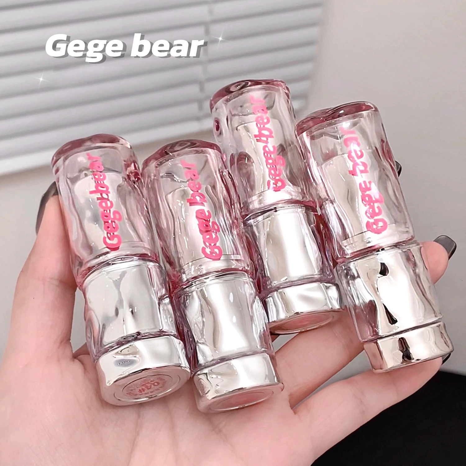 Jelly Solid Lip Gloss Cute Hydrating Mirror Red Brown Lipstick Clear Lips Tint Nature Nude Pink Lip Makeup Cosmetic 240624