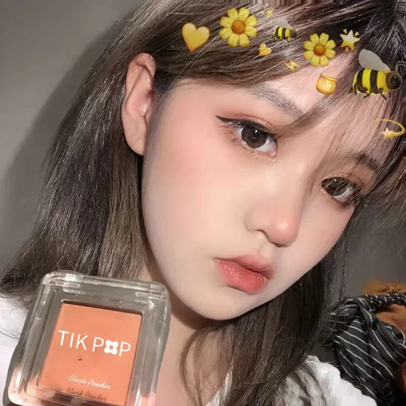 Blush Blueberry Palette Face Mineral Pigment Cheek Blusher Powder Cosmetic Natural Contour Shimmer Highlight Cream Palette 240624