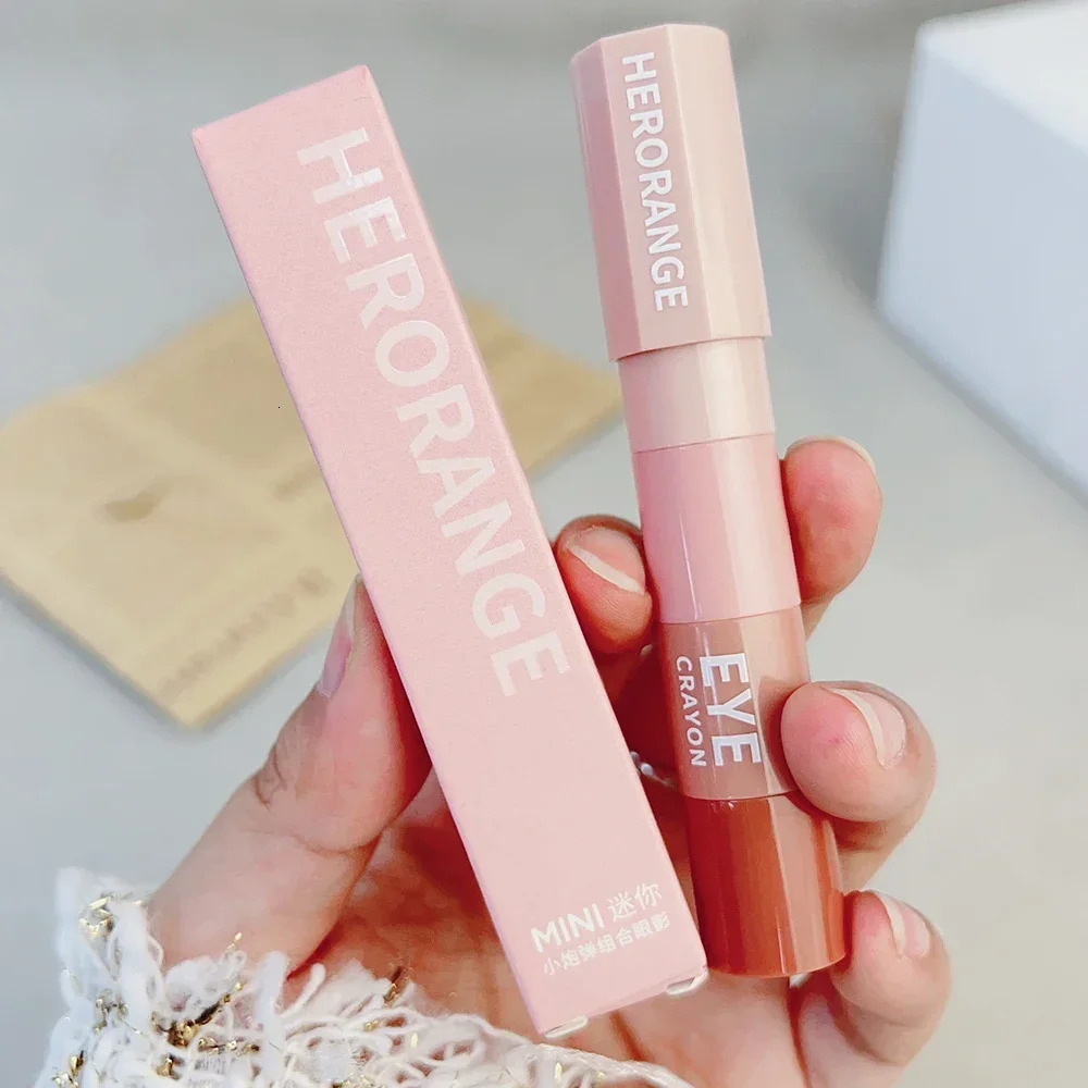 4 In 1 Pearlescent Highlighter Eyeshadow Stick Makeup Waterproof Lasting Glitter Eye Shadow Eyeliner Stick Eyes Makeup Cosmetics 240624