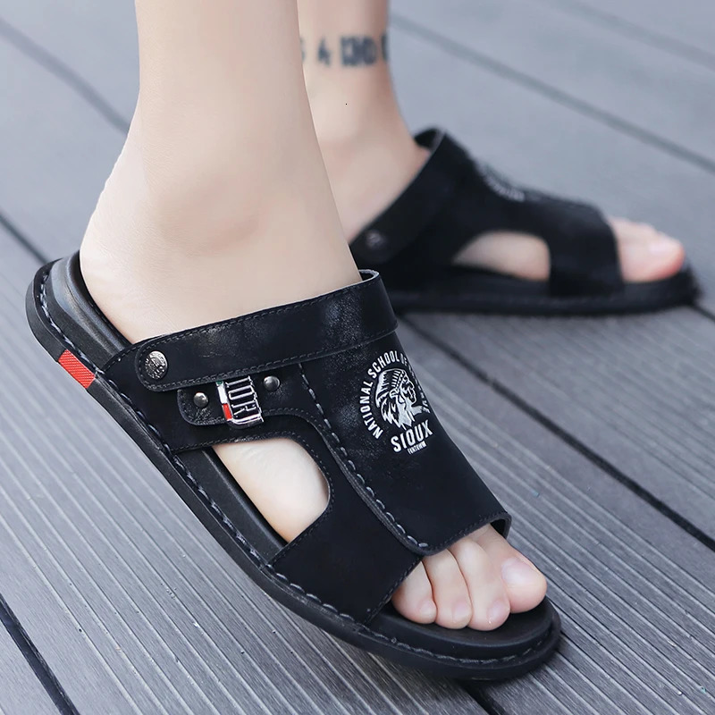 Summer Mens Sandals Beach Shoes Summer Leisure Beach Roman Men Outdoor Sandals High Quality Slippers Soft Bottom Zapatos Hombre 250225
