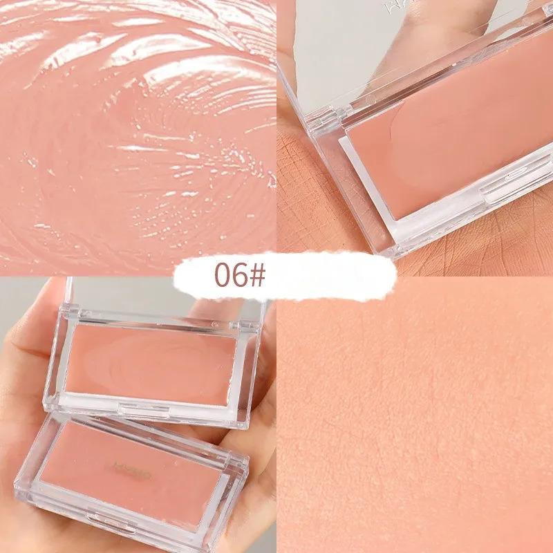 Downycheek Cream Monochrome Blush Paste Mud Woman Peach Blush Paste Cheek Purple 240624