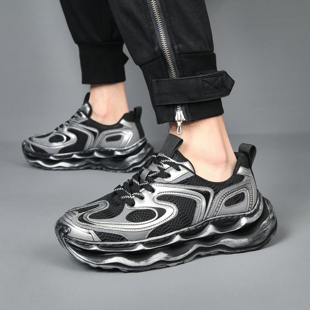 2024 Spring New Men's Shoes New Running Shoes Breathable Shoes Men Shock Absorption Rebound Sneakers