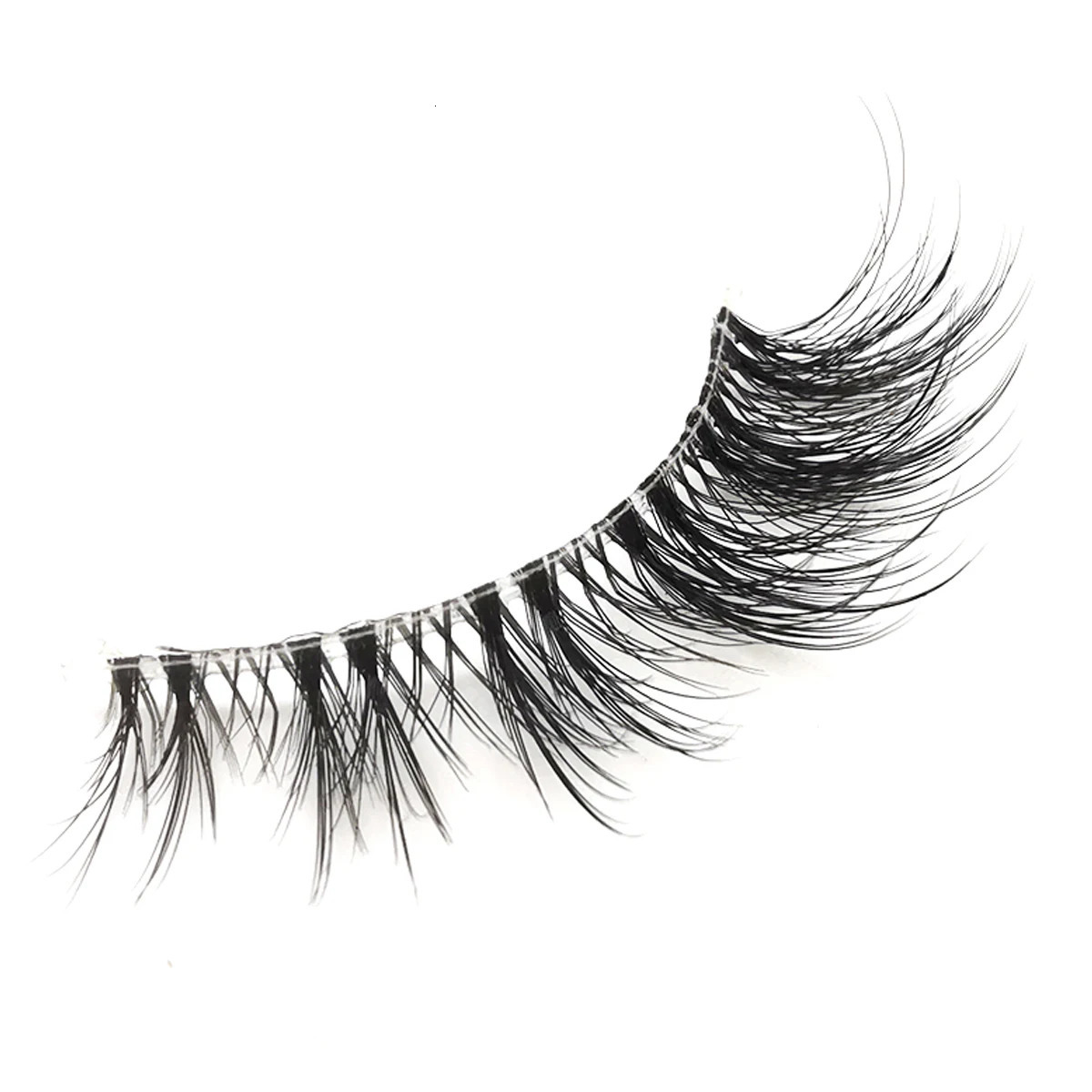 HBZGTLAD 7 pairs Cat Eye Lashes Faux Mink Eyelashes Clear Band Lashes Natural Look Wispy Mink Eyelashes Full Strip Lashes 240625