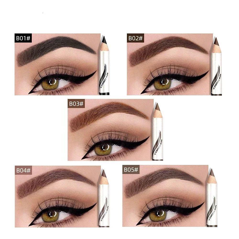 5 Colors Eyebrow Pencil Makeup Menow Eyebrow Marker Waterproof Eyebrow Tattoo for Eyebrows Enhancer Dye Tint Pen Long Lasting 240625