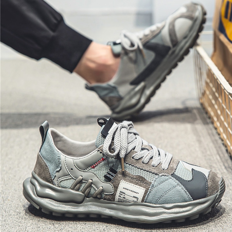 Y men's new mesh breathable comfortable casual sports platform shoes for men