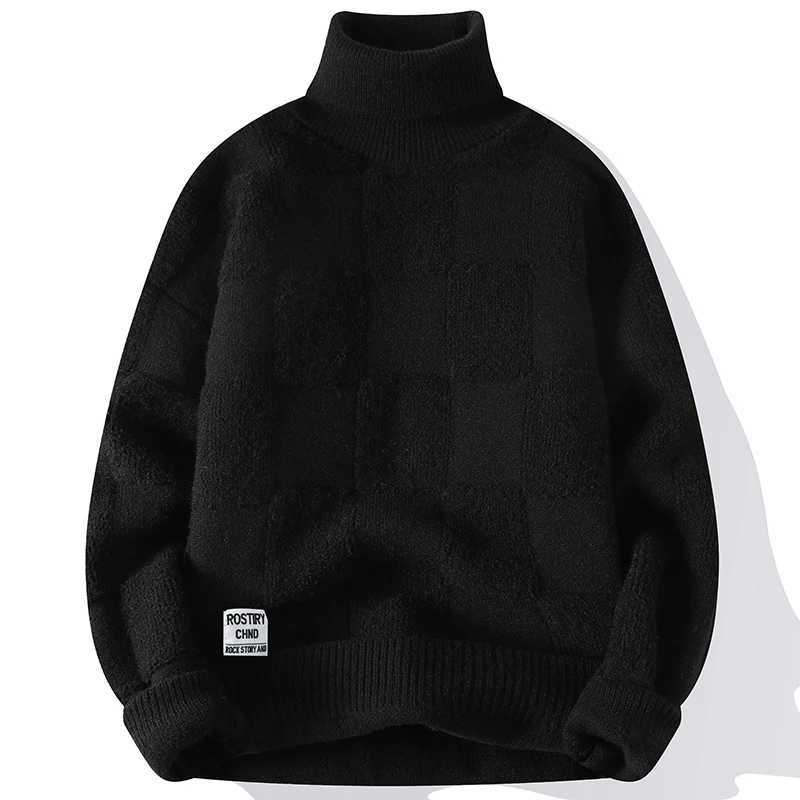 Men's Sweaters New Style Men High Quality Long Slve Sweater Male Slim Fit Kp Warm Winter Pullover Man High-neck Soft Skin-friendly Sweater Y24062