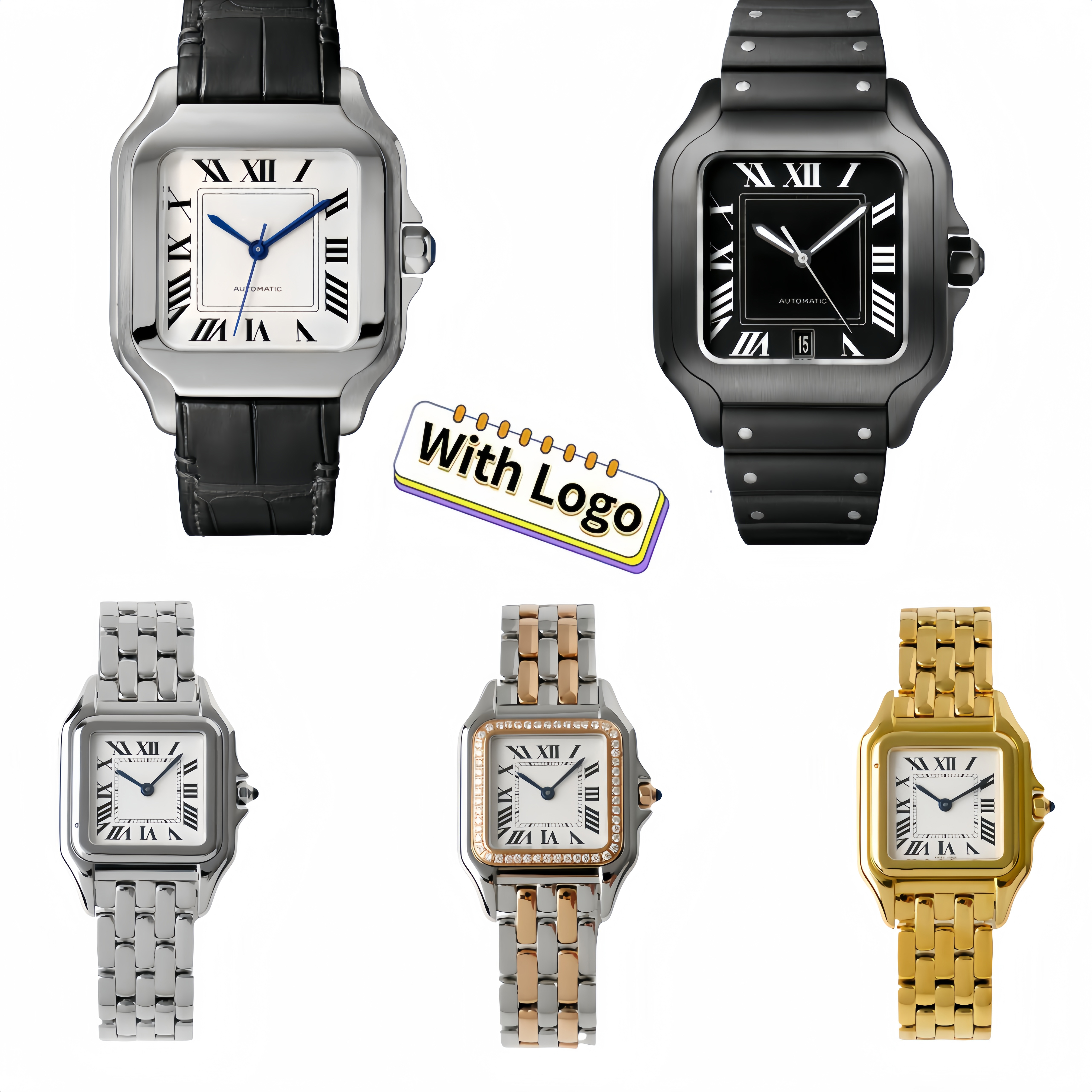 designer elegant fashionablemens and womens watches stainless steel strap Wristwatch brand dia watch high Quality Sapphire Design