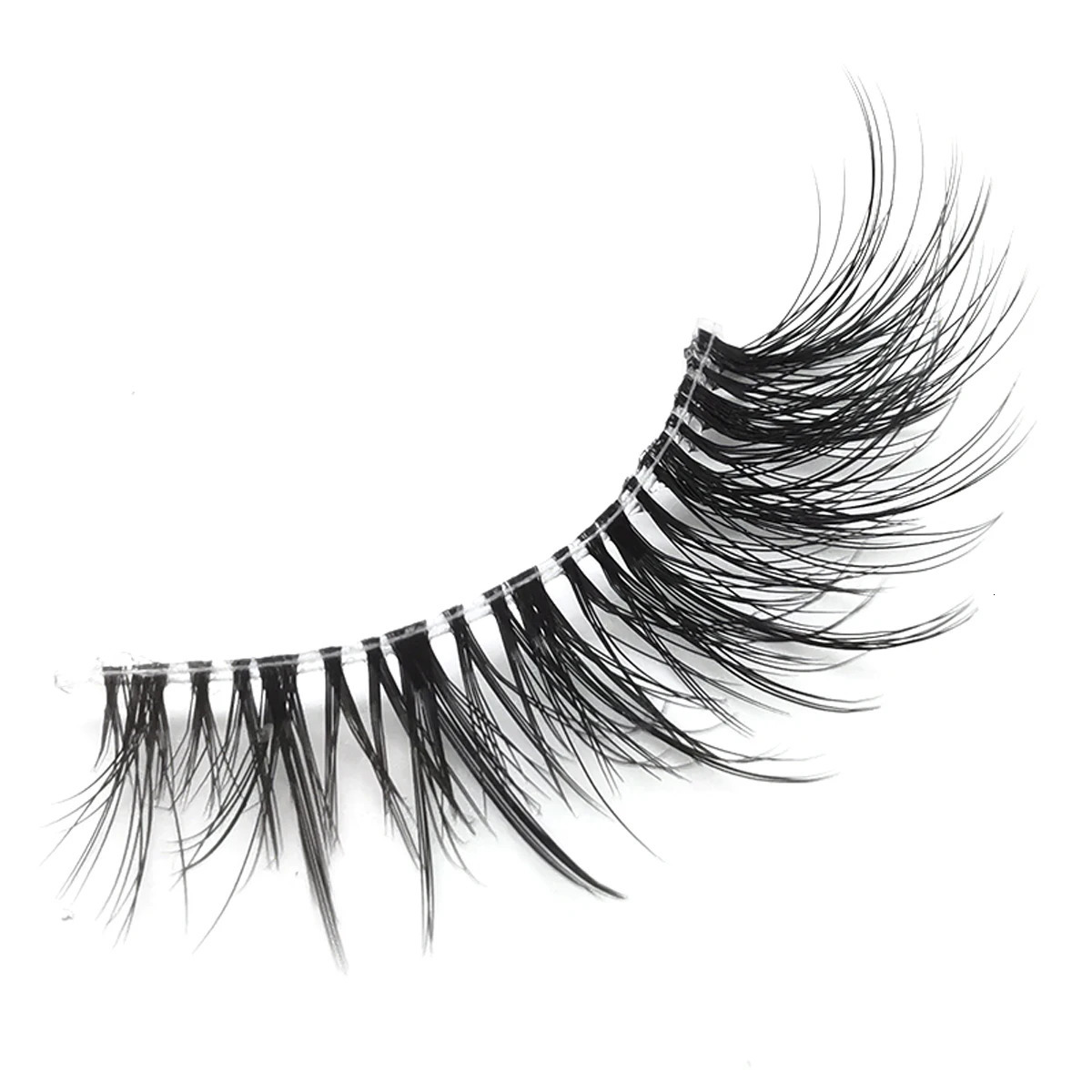 HBZGTLAD 7 pairs Cat Eye Lashes Faux Mink Eyelashes Clear Band Lashes Natural Look Wispy Mink Eyelashes Full Strip Lashes 240625