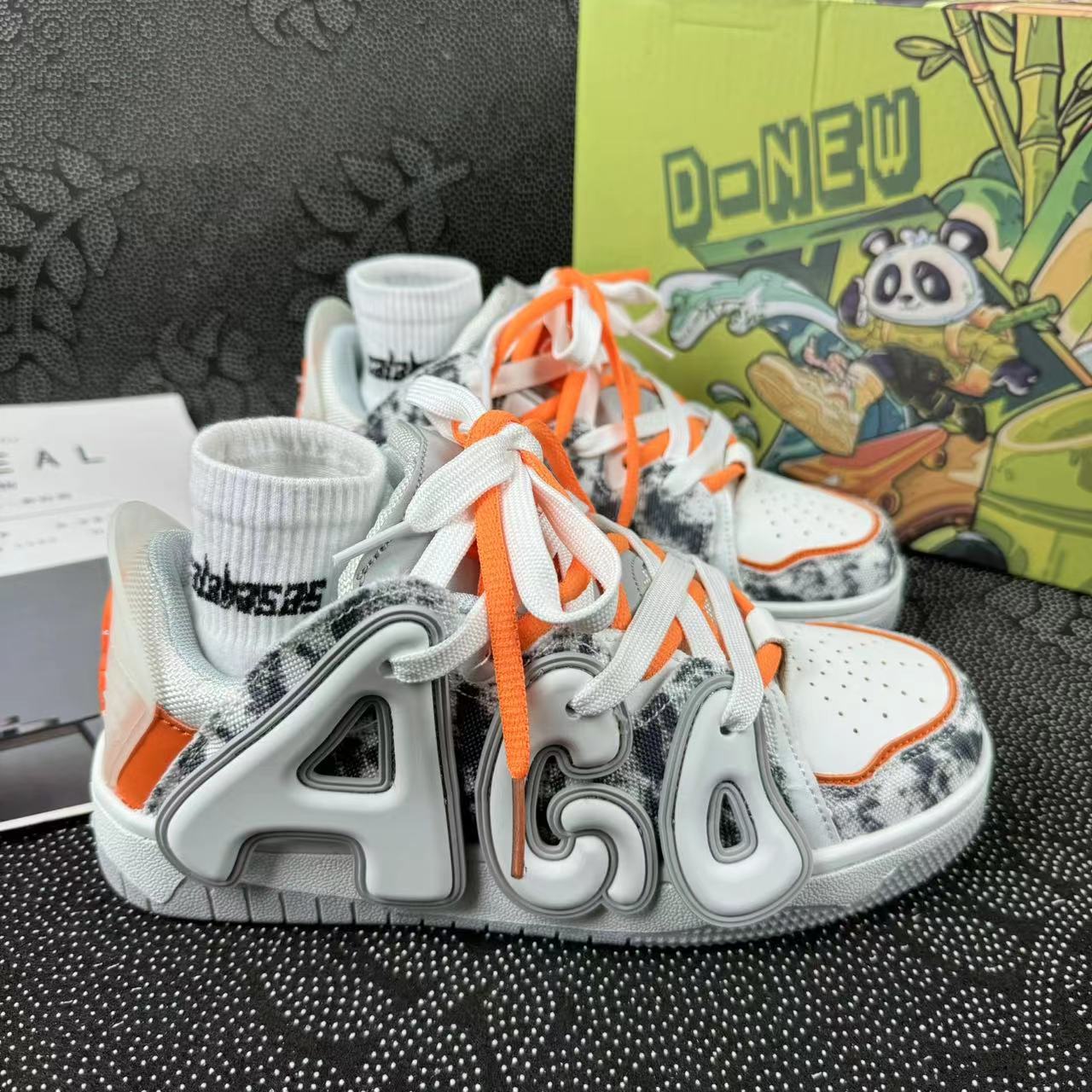 Women Casual Shoes Men Vintage Style Shoes Thick Sole Clunky Shoes Fashionable Breathable Comfortable Blue Free Shipping