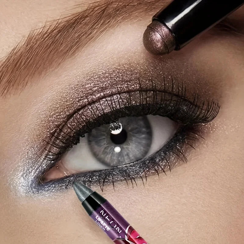 Pearly Eyeshadow Pen Eyelid Under Crease Pen Shimmer Glitter High Pigment Monochrome Eyeshadow Makeup Stick 240624