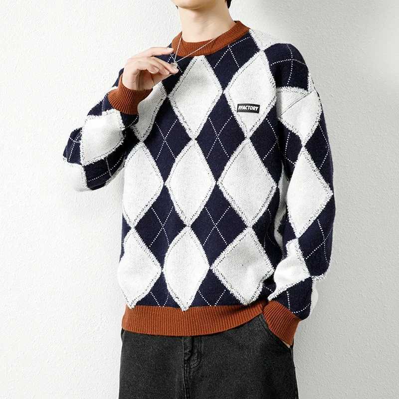 Men's Sweaters Winter Korean Style Mens Warm Sweater Men Fashion Sweaters Autumn Tops Men Knitted Sweaters Mens Wool Pullovers M-3XL Y240622TAHW